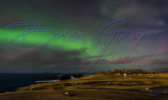 Aurora at Eshaness