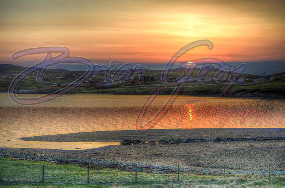 Sunset over the Brae Ayre