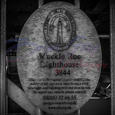 Muckle Roe Lighthouse plaque